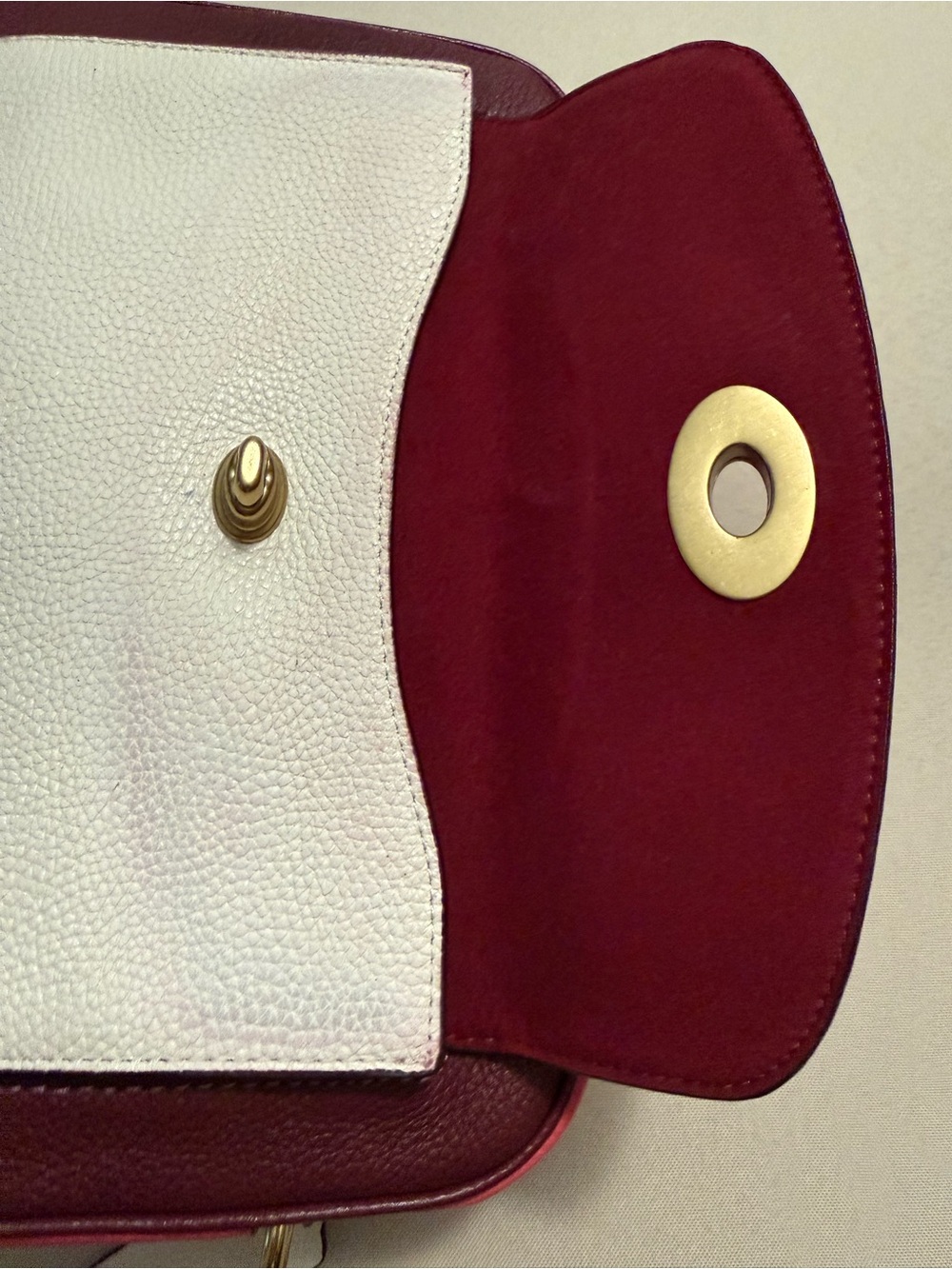 Coach Cassie Colorblock Camera Crossbody Bag in Pink, Cream & Burgundy - Picture 5 of 16